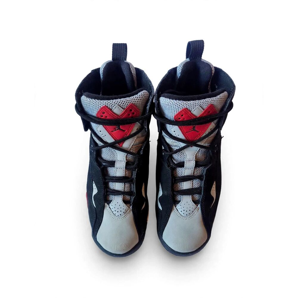 343795-060 Nike Jordan True Flight GS Black Red Grey Size 4Y
